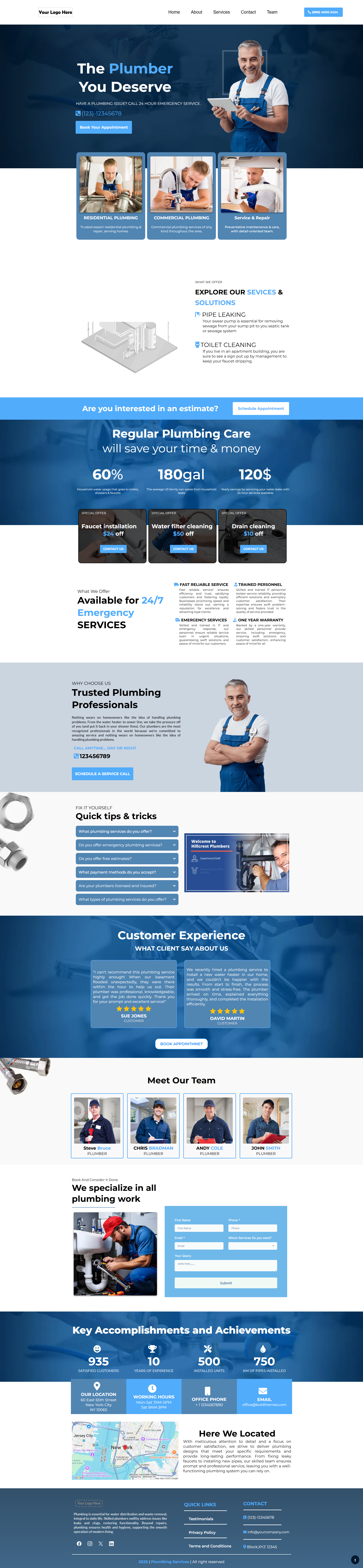 Plumbing Service Website